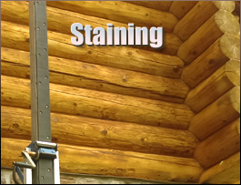  Casey County, Kentucky Log Home Staining